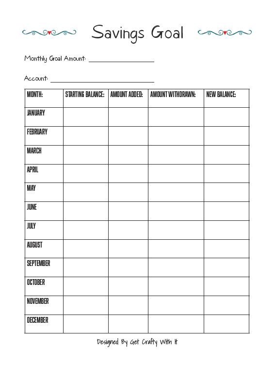 Finance Pack Planner Insert