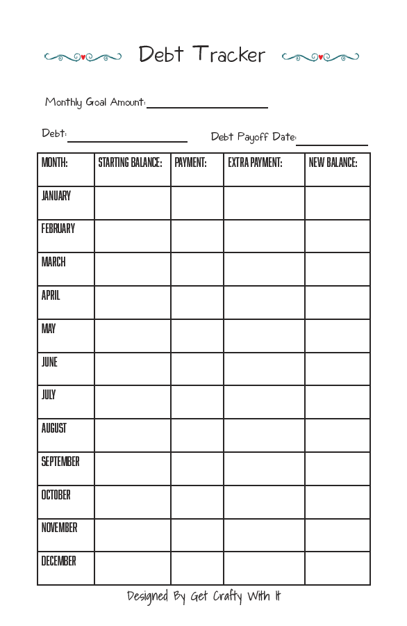 Finance Pack Planner Insert