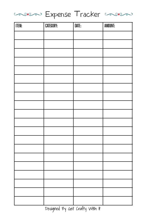 Finance Pack Planner Insert